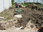 Sun Manufacturing Company move - Septic tank in