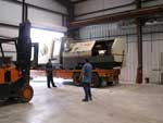 Sun Manufacturing Company move - Moving Machine into Place