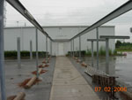 Sun Manufacturing Company move - view of walk way from offices
